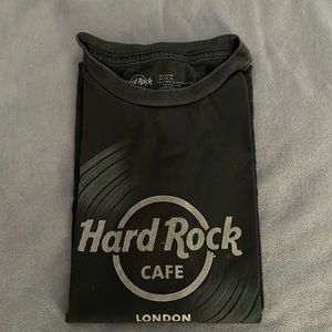 Hard Rock Cafe London Black Tshirt for Youth Boys Fit Medium